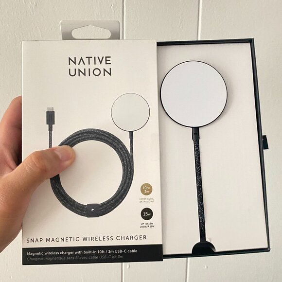 Native Union Snap Magnetic Wireless Charger 10ft USB-C Cosmos iPhone 12 or later - Picture 1 of 5